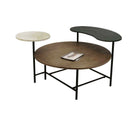 Couchtisch DKD Home Decor 118 x 90 x 61 cm Metall Aluminium Holz MDF