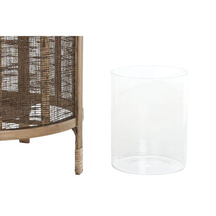 Kerzenschale DKD Home Decor natürlich Braun 31 x 31 x 60 cm