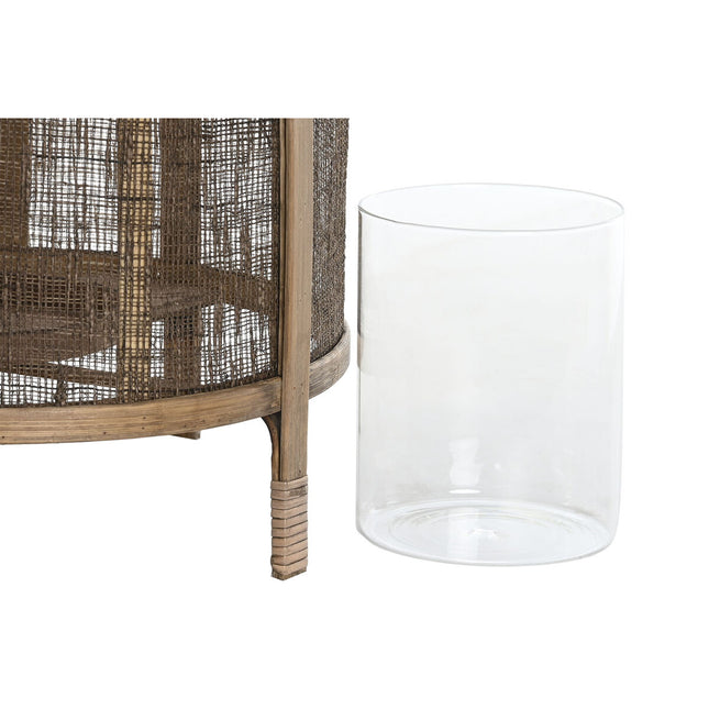 Kerzenschale DKD Home Decor natürlich Braun Bambus 34 x 34 x 60 cm