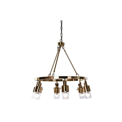 Deckenlampe DKD Home Decor 66 x 66 x 60 cm Kristall Gold Metall 40 W