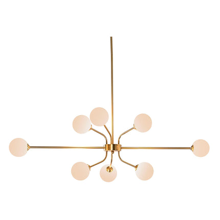 Deckenlampe DKD Home Decor 110 x 38 x 38 cm Kristall Gold Metall Weiß