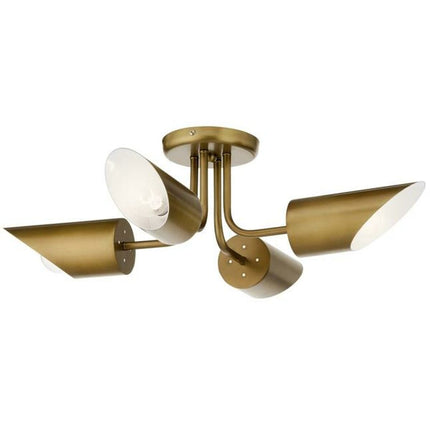 Deckenlampe DKD Home Decor 70 x 70 x 20 cm Gold Metall 50 W