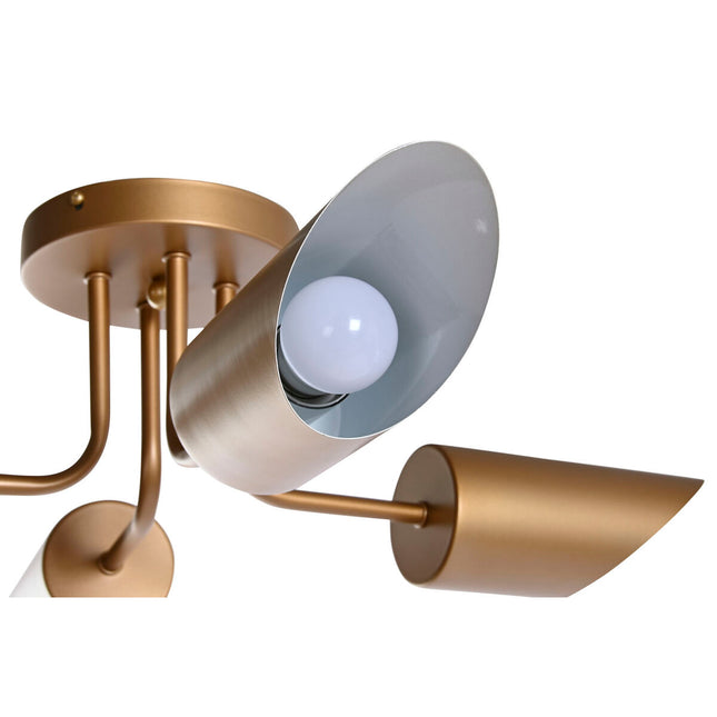 Deckenlampe DKD Home Decor 70 x 70 x 20 cm Gold Metall 50 W