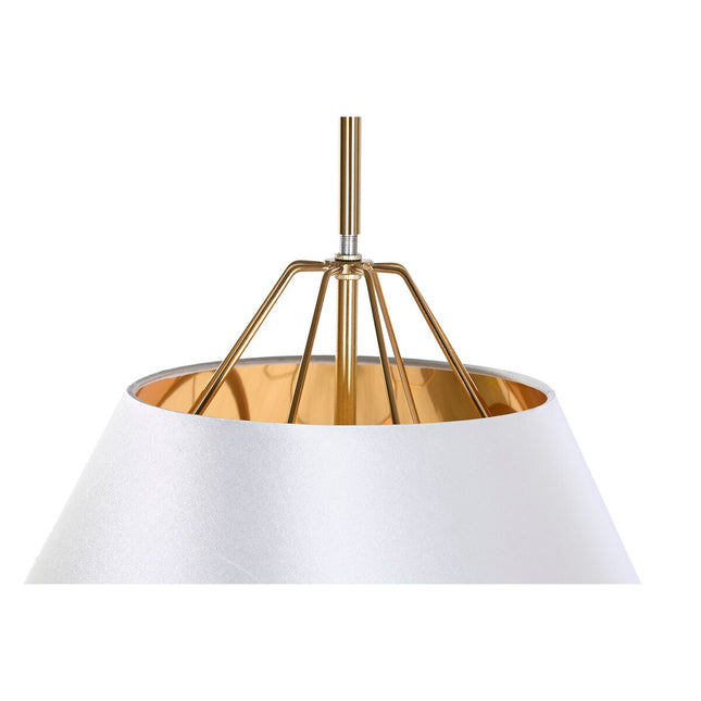 Deckenlampe DKD Home Decor Gold Metall Weiß PVC 38 x 38 x 32 cm 50 W
