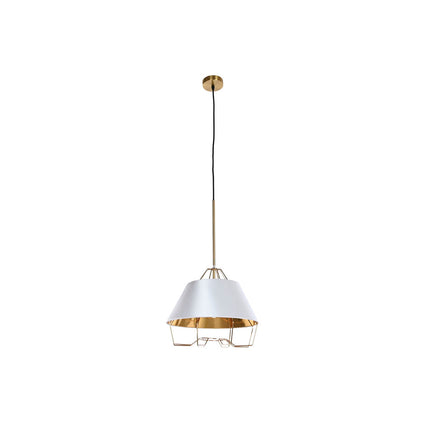 Deckenlampe DKD Home Decor Gold Metall Weiß PVC 38 x 38 x 32 cm 50 W
