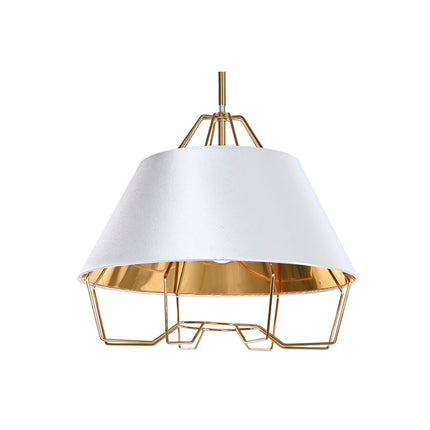 Deckenlampe DKD Home Decor Gold Metall Weiß PVC 38 x 38 x 32 cm 50 W
