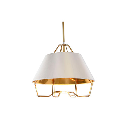Deckenlampe DKD Home Decor Gold Metall Weiß PVC 38 x 38 x 32 cm 50 W