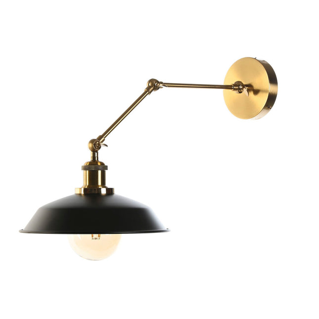 Wandleuchte DKD Home Decor 26 x 53 x 23 cm Schwarz Gold Metall Vintage 220 V 50 W