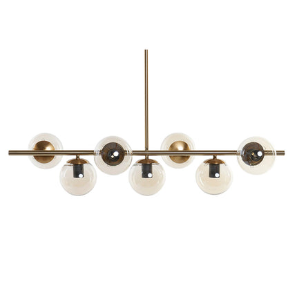 Deckenlampe DKD Home Decor 96 x 30 x 130 cm Kristall Gold Metall