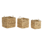 Korb-Set DKD Home Decor 45,5 x 45,5 x 51 cm Metall