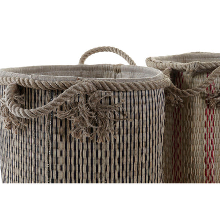 Mehrzweckkorb DKD Home Decor 30 x 30 x 36 cm Jute Boho (2 Stück)