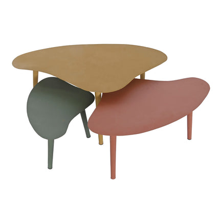 Set mit 3 Tischen DKD Home Decor Eisen 100 x 60 x 41 cm