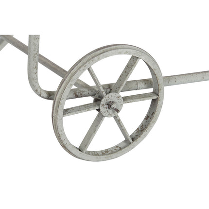 Einkaufswagen DKD Home Decor 110 x 67 x 46 cm Tanne natürlich Grau Metall Tannenholz