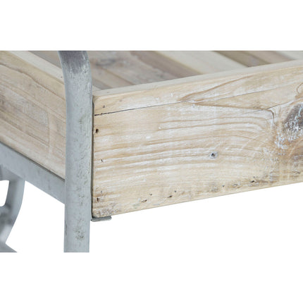 Einkaufswagen DKD Home Decor 110 x 67 x 46 cm Tanne natürlich Grau Metall Tannenholz