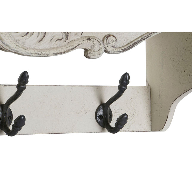 Wandgarderobe DKD Home Decor 85 x 18 x 25 cm Tanne Metall Vintage