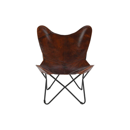 Stuhl DKD Home Decor 76 x 76 x 89 cm Metall Braun