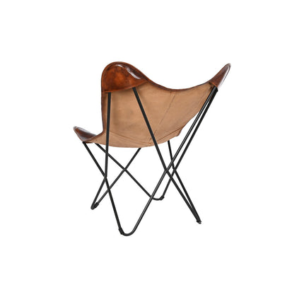 Stuhl DKD Home Decor 76 x 76 x 89 cm Metall Braun