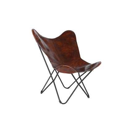 Stuhl DKD Home Decor 76 x 76 x 89 cm Metall Braun