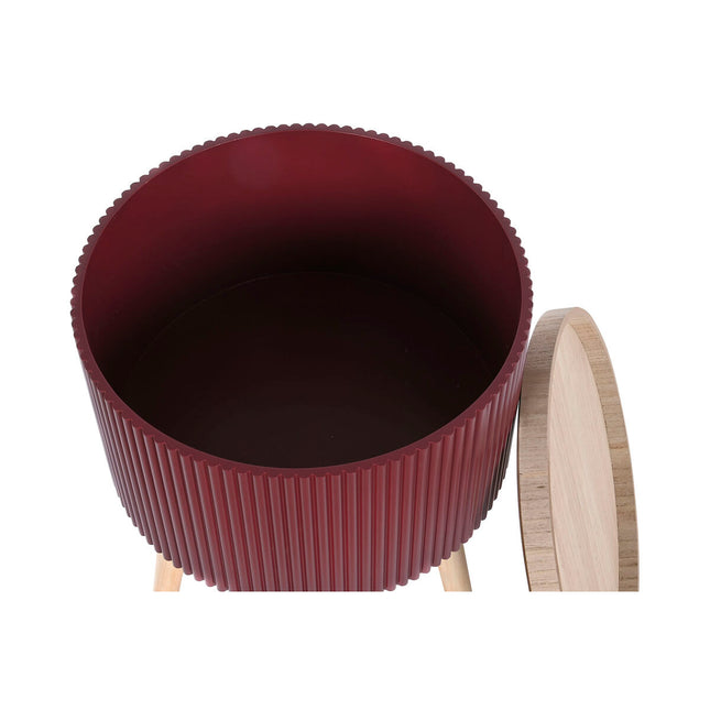 Beistelltisch DKD Home Decor 38,5 x 38,5 x 49 cm Braun Granatrot Holz MDF