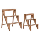 Regal DKD Home Decor 50 x 55 x 63 cm Tanne natürlich Aluminium Dunkelbraun Pflanze Cottage