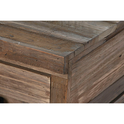 Konsole DKD Home Decor Schwarz Dunkelbraun Metall Tanne Recyceltes Holz 120 x 34,5 x 85 cm