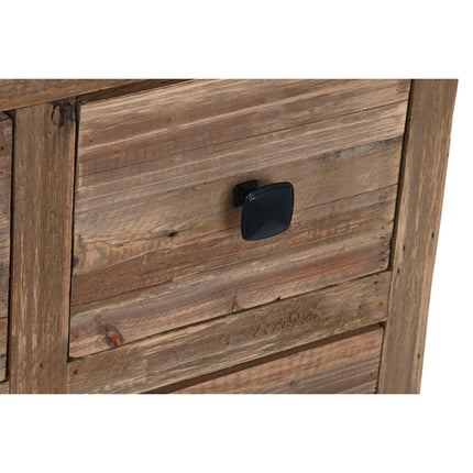 Konsole DKD Home Decor Schwarz Dunkelbraun Metall Tanne Recyceltes Holz 120 x 34,5 x 85 cm