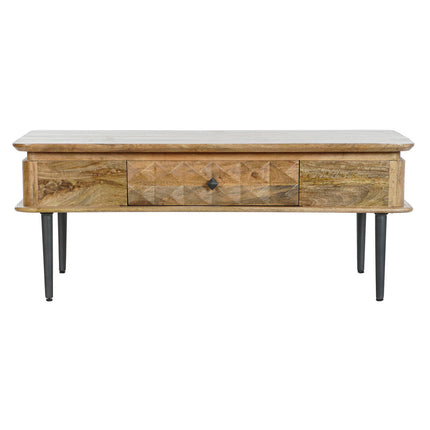 Couchtisch DKD Home Decor 116 x 60 x 46 cm Metall Aluminium Mango-Holz