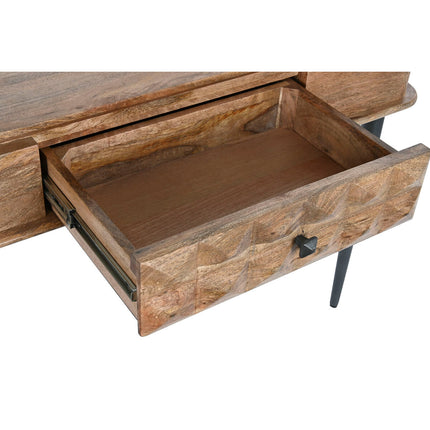 Konsole DKD Home Decor natürlich Schwarz Metall Mango-Holz