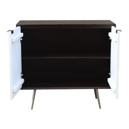 Anrichte DKD Home Decor Braun Weiß 90 x 43 x 80 cm Metall Mango-Holz