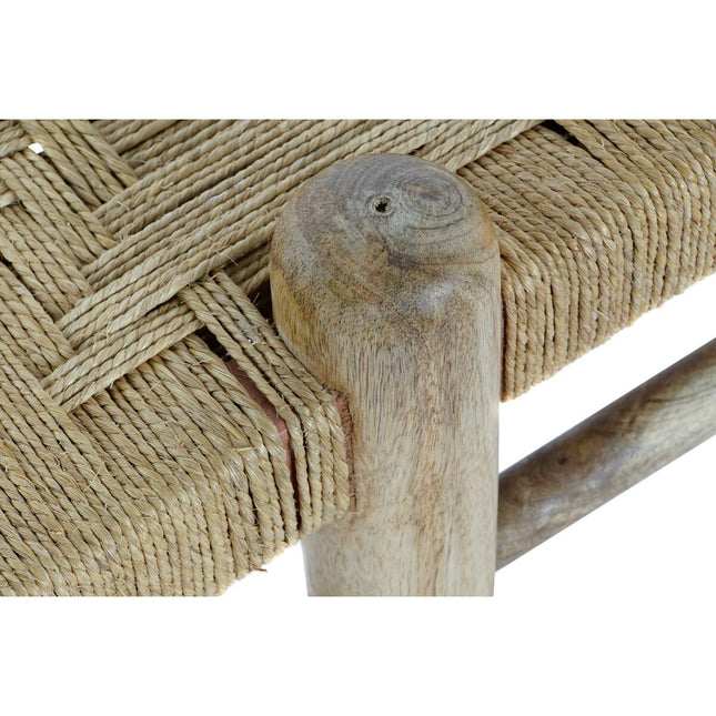 Hocker DKD Home Decor 102 x 47 x 41 cm Rattan Mango-Holz