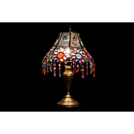 Tischlampe DKD Home Decor 31 x 31 x 52 cm Gold Metall Bunt 220 V 25 W 50 W