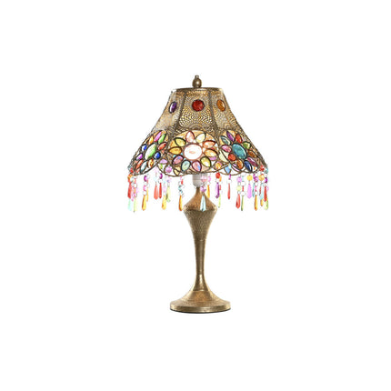 Tischlampe DKD Home Decor 31 x 31 x 52 cm Gold Metall Bunt 220 V 25 W 50 W