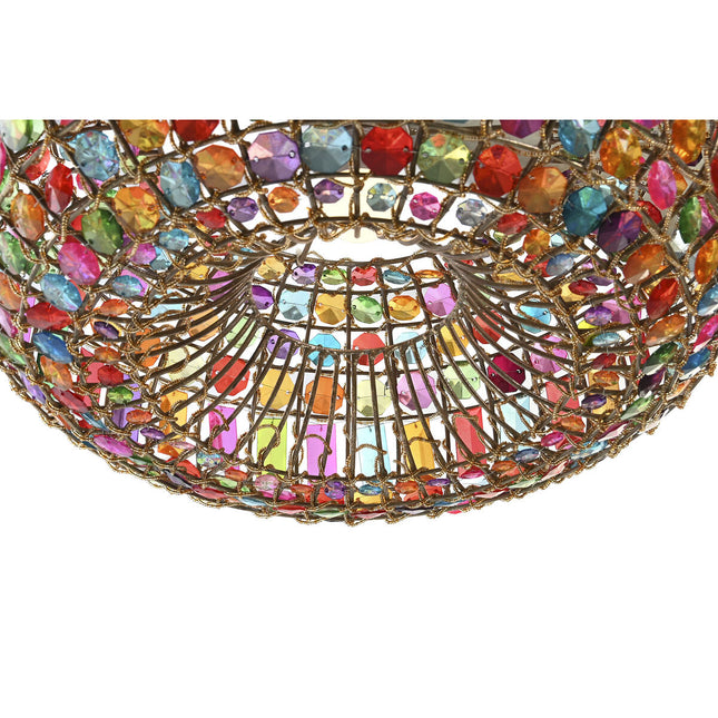 Deckenlampe DKD Home Decor 44 x 44 x 23,5 cm Metall Kupfer Bunt 40 W 50 W