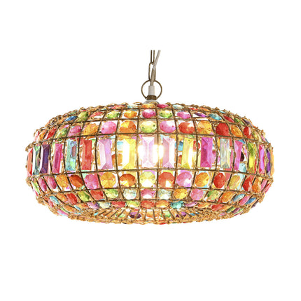 Deckenlampe DKD Home Decor 44 x 44 x 23,5 cm Metall Kupfer Bunt 40 W 50 W