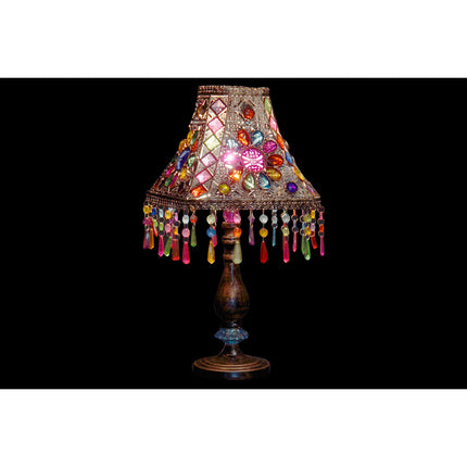 Tischlampe DKD Home Decor Metall Kupfer Bunt 40 W 25 x 25 x 51 cm