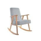 Schaukelstuhl DKD Home Decor 81 x 58 x 90 cm natürlich Himmelsblau Buche Holz MDF