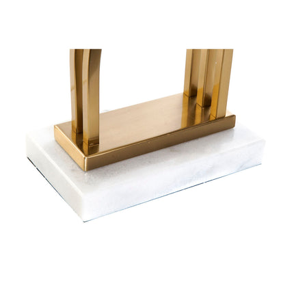 Tischlampe DKD Home Decor 40 x 23 x 79 cm Gold Metall Weiß Marmor 40 W 240 V