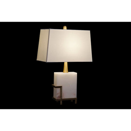 Tischlampe DKD Home Decor 40 x 23 x 62 cm Gold Metall Weiß 220 V 60 W