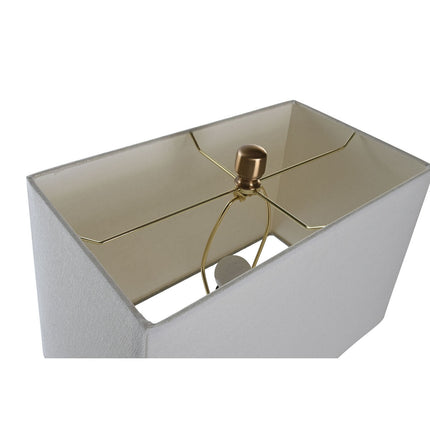 Tischlampe DKD Home Decor 40 x 23 x 62 cm Gold Metall Weiß 220 V 60 W