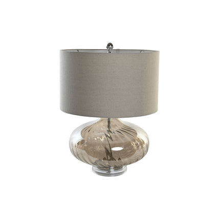 Tischlampe DKD Home Decor Beige Durchsichtig Champagner Metall Kristall 60 W 220 V 43 x 43 x 57 cm