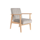 Sessel DKD Home Decor 63 x 68 x 81 cm natürlich Grau Beige Kiefer