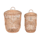 Korb-Set DKD Home Decor 45 x 45 x 57 cm Tropical