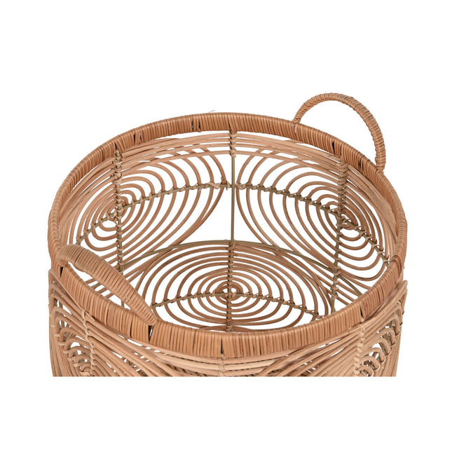 Korb-Set DKD Home Decor natürlich Hellbraun Tropical 40 x 40 x 47 cm