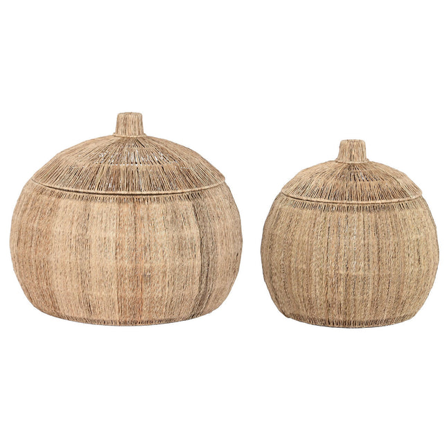 Korb-Set DKD Home Decor 55 x 55 x 45 cm Tropical Jute
