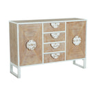 Anrichte DKD Home Decor Tanne Metall Weiß 120 x 35 x 80 cm