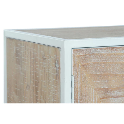 Anrichte DKD Home Decor Tanne Metall Weiß 120 x 35 x 80 cm