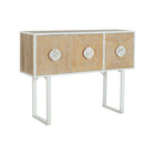 Beistelltisch DKD Home Decor Tanne Metall Weiß 120 x 35 x 90 cm