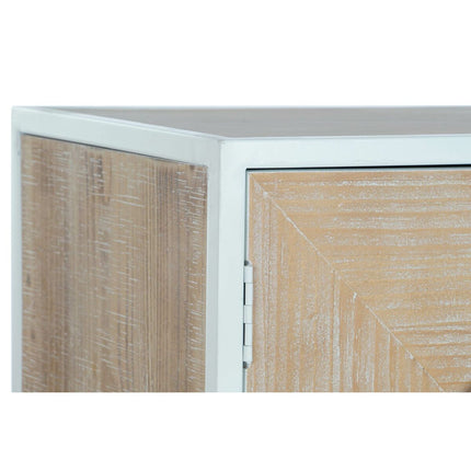 Beistelltisch DKD Home Decor Tanne Metall Weiß 120 x 35 x 90 cm