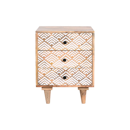 Nachttisch DKD Home Decor natürlich Weiß Mango-Holz 45 x 40 x 60 cm
