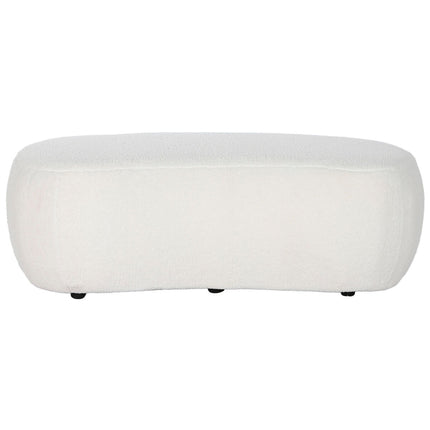 Hocker DKD Home Decor Weiß Schwarz 130 x 62 x 43 cm